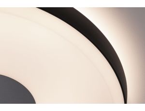Plafoniera PURIC PANE LED 22W 400 mm 3-STEP DIM 2600lm / 400lm 2700K 230V  czarny / szary / metal - image 2