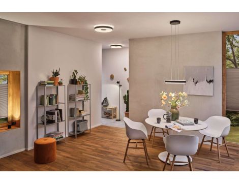 Plafoniera PURIC PANE LED 22W 400 mm 3-STEP DIM 2600lm / 400lm 2700K 230V  czarny / szary / metal - 4