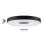 Plafoniera PURIC PANE LED 22W 400 mm 3-STEP DIM 2600lm / 400lm 2700K 230V  czarny / szary / metal - 7