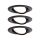 Oprawa do wbudowania NOVA PLUS COIN LED DIM wychylna zestaw 3x6W 470lm 84mm 2700K IP23 230V czarny matowy / aluminium