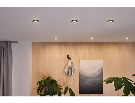 Oprawa do wbudowania NOVA PLUS COIN LED DIM wychylna zestaw 3x6W 470lm 93mm 2700K IP65 230V czarny matowy - 5