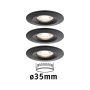 Oprawa do wbudowania NOVA COIN LED Mini stała zestaw 3x4W 310lm 66mm 2700K IP23 230V czarny matowy - 4