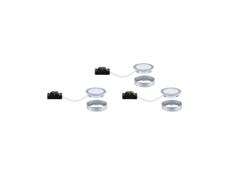 Oprawa podszafkowa PUKK LED 3x3,5W IP20 2700K 230V chrom matowy / tworzywo sztuczne - 4