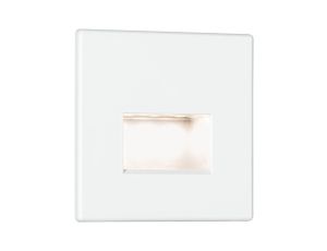 Oprawa przyschodowa EDGE LED kwadrat 1x1,2W 50lm 2700K 230V biały matowy / tworzywo sztuczne