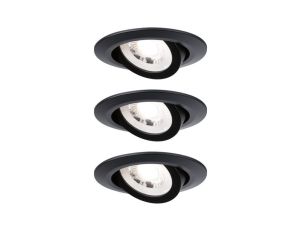 Zestaw opraw  LED 3x4.8W  450 lm 3000K 230V czarny-mat