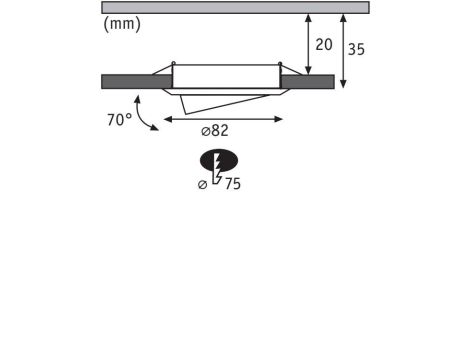 Zestaw opraw  LED 3x4.8W  450 lm 3000K 230V czarny-mat - 5
