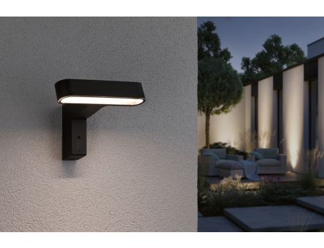 Oprawa elewacyjna ITO LED poziomy IP44 7W 3000K czujnik PIR+ zmierzchu 230V antracyt - 2