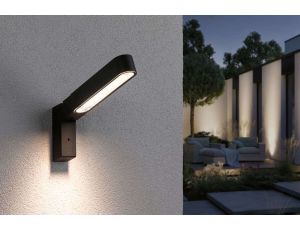 Oprawa elewacyjna ITO pionowy IP44 7W 3000K czujnik PIR + zmierzchu 230V antracyt - image 2