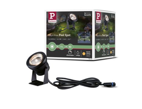 Oprawa do oczka wodnego Plug & Shine POOL SPOT 5W 3000K 440lm IP68 24V czarny /  aluminium - 9