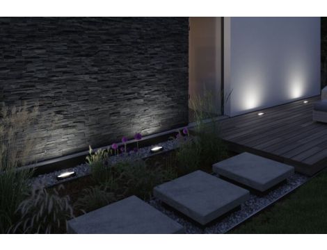 Wallwasher Plug & Shine ITO regul. 6W 3000K IP67 24V nabudowana antracyt / metal - 3