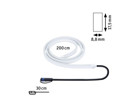 Taśma zewnętrzna LED Plug & Shine DIM 12W 2m 3000K IP68 24V biały - 8