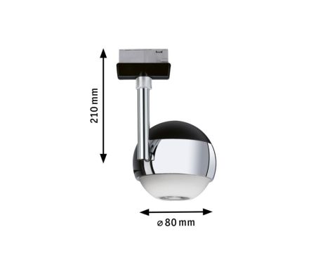 Oprawa oświetleniowa URail Capsule II 6W DIM 4000K czarny mat/chrom 230V - 8