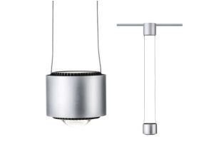 Oprawa zwieszana na szynoprzewód URail ALDAN 13W DIM 530lm 4000K 230V  chrom matowy / czarny / metal