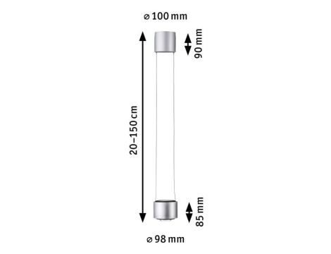 Oprawa zwieszana na szynoprzewód URail ALDAN 13W DIM 530lm 4000K 230V  chrom matowy / czarny / metal - 7