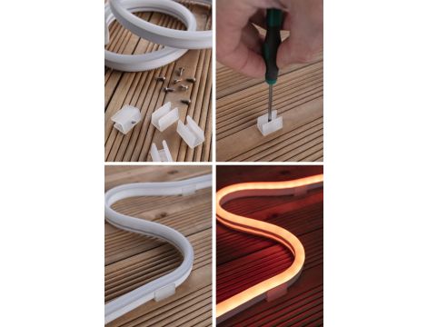 Taśma  LED RGB zewnętrzny SimpLED  zestaw 3m 19,5W 230/24V DC biały - 11