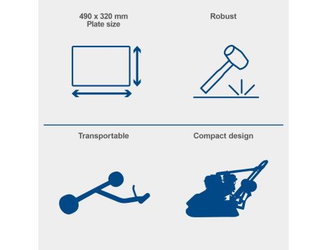 Zagęszczarka 13 kN HP1400S Scheppach - 9