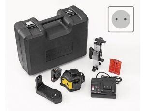 Laser wieloliniowy LAX 600, system 12 V, zestaw 7-częściowy, z akumulatorem i ładowarką