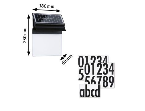 Oprawa elewacyjna NEDA LED solar czujnik ruchu zmierzchu 14lm 3000k  IP4414lm  czarna - 10
