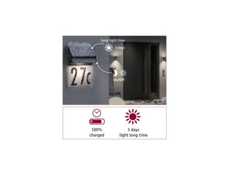 Oprawa elewacyjna NEDA LED solar czujnik ruchu zmierzchu 14lm 3000k  IP4414lm  czarna - 8