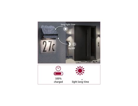 Oprawa elewacyjna NEDA LED solar czujnik ruchu zmierzchu 14lm 3000k  IP4414lm  czarna - 9