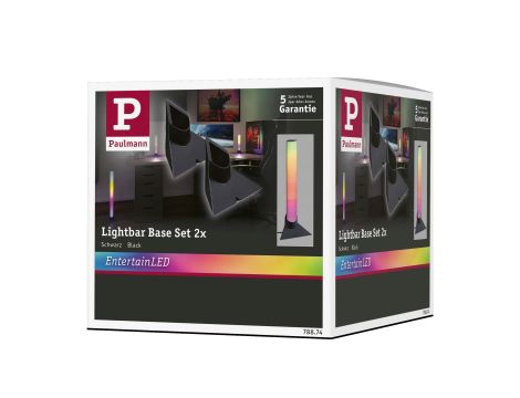 Stojak do opraw LIGHTBAR DYNAMIC RGB  zestaw 2 szt. czarny / tworzywo sztuczne - 8