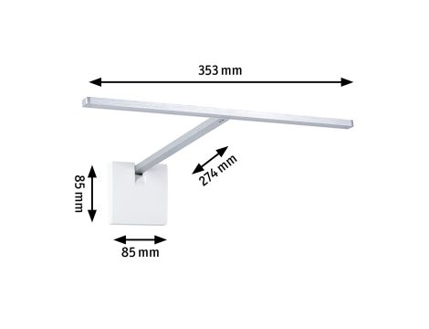 Oprawa ścienna XANA LED 420lm 2700K 24V 5.5W aluminium szczotkowane - 5