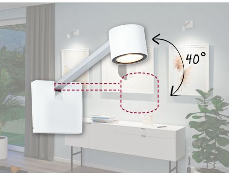 Oprawa ścienna ADELIA LED zestaw 370lm 2700K 4.5W 24V aluminium szczotkowane - 3