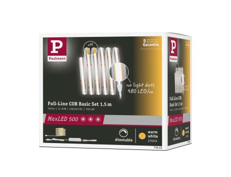 Zestaw podstawowy taśm MaxLED 1000 Full-Line COB 1.5m 10W 750lm 2700K tworzywo sztuczne - 9