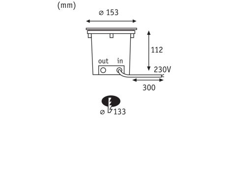 Oprawa najazdowa DUREA LED 8W 530lm IP67 okrągła 3000K 230V stal nierdzewna / szkło - 8