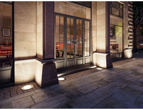 Oprawa najazdowa DUREA LED 12,5W 870lm IP67 okrągła 3000K 230V stal nierdzewna / szkło - 3