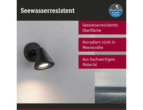 Oprawa elewacyjna TRIAN GU10 MAX.35W IP 44 odporny na wodę morską 230V antracyt aluminium - 7