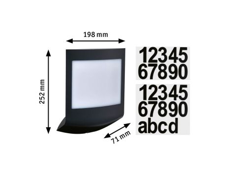 Oprawa elewacyjna PADEA LED SH Zigbee 8.2W 550lm DIM IP44 2200-3000K 230V antracyt /  tworzywo sztuczne - 6