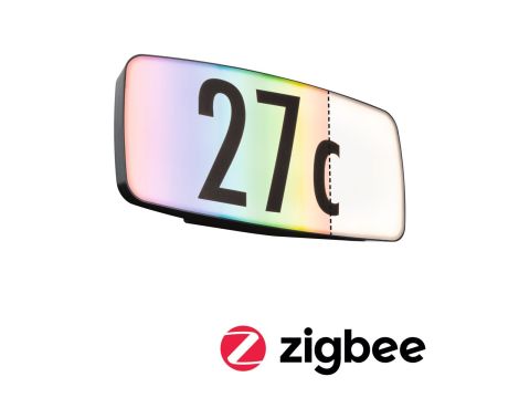 Oprawa numeryczna SHERRA LED SH Zigbee RGBW+ 6.5W 430lm IP44 czujnik ruchu+zmierzchu 230V antracyt tworzywo sztuczne - 3