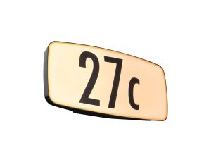 Oprawa numeryczna SHERRA LED SH Zigbee 6.5W 430lm IP44 2200-3000K czujnik ruchu+zmierzchu 230V antracyt tworzywo sztuczne