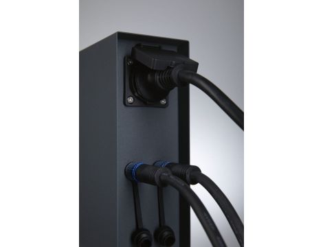 Zewnętrzna kolumna zasilająca RIO 2GN. 24V Plug & Shine + 2GN. 230V IP44 stal szlachetna antracyt - 5