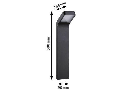 Oprawa ogrodowa KULMA LED 7.5W 500lm 500mm 3000K IP44 odporna na wodę morską 230V antracyt aluminium - 4