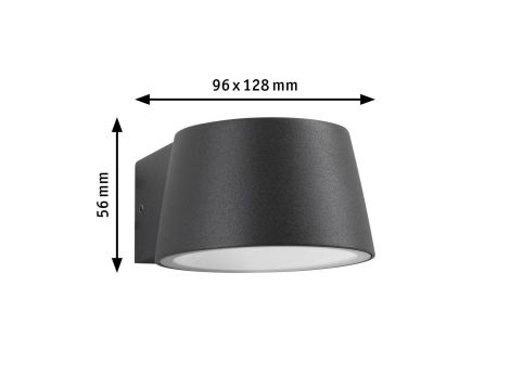 Oprawa elewacyjna CAPEA LED 6W 550lm 2200K IP44 230V antracyt aluminium - 6