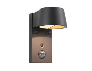 Oprawa elewacyjna CAPEA LED 6W 450lm 2200-3000K czujnik ruchu+zmierzchu IP44 230V antracyt aluminium - image 2