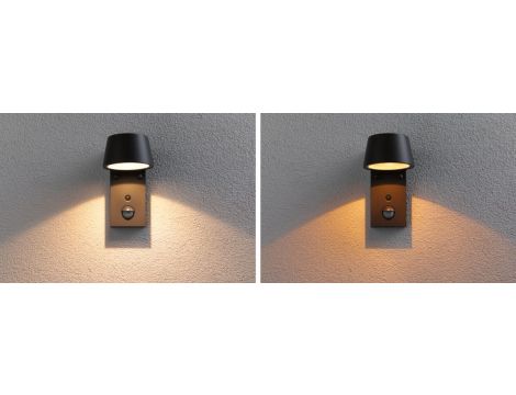 Oprawa elewacyjna CAPEA LED 6W 450lm 2200-3000K czujnik ruchu+zmierzchu IP44 230V antracyt aluminium - 4