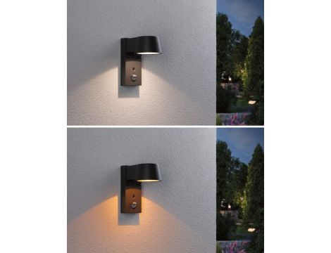 Oprawa elewacyjna CAPEA LED 6W 450lm 2200-3000K czujnik ruchu+zmierzchu IP44 230V antracyt aluminium - 6