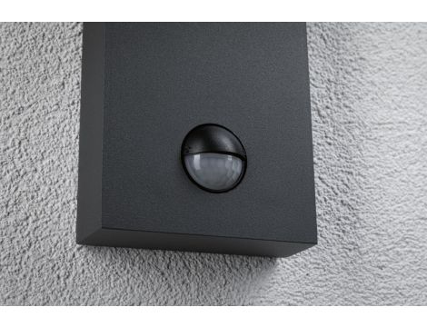 Oprawa elewacyjna PUKA LED 8.5W 460lm 3000K IP44 czujnik ruchu+zmierzchu odporna na wodę morską 230V antracyt aluminium - 6
