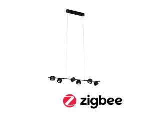 Lampa wisząca PURIC PANE LED SH Zigbee 6X6W 2700K DIM 450lm 2700K IP20 230V czarny mat /metal / tworzywo sztuczne