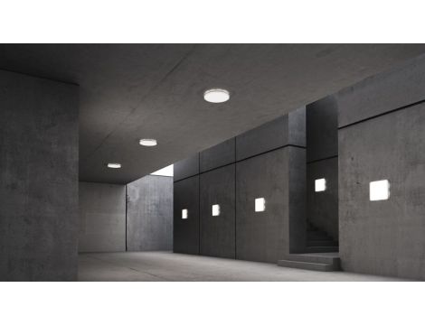 Oprawa z czujnikem ruchu i zmierzchu RS PRO R30 Q basic SC HF Bluetooth Mesh 23,4W LED 2964lm 4000K światło bazowe IP40 IK07 230V biała/ tworzywo sztuczne / kwadrat - 4