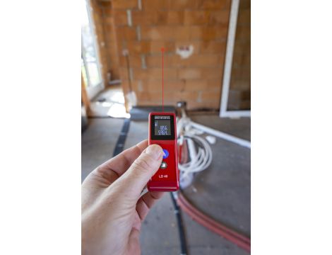 Dalmierz laserowy BENNING LD40 LCD kolorowy 650nm klasa II zasięg 40m IP54 - 4