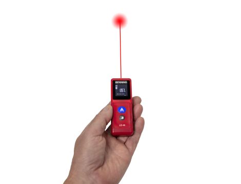 Dalmierz laserowy BENNING LD40 LCD kolorowy 650nm klasa II zasięg 40m IP54 - 2