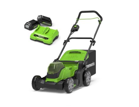 2x24V Kosiarka akumulatorowa 41cm G24X2LM41K2x zestaw ładowarka dual + 2 aku 2Ah