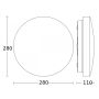 Oprawa z czujnikem ruchu i zmierzchu STEINEL RS 20 S HF 9,4W LED 942lm 3000K IP44 IK03 230V biała/ tworzywo sztuczne - 7