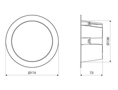 Oprawa  downlight z czujnikiem ruchu i zmierzchu STEINEL DL 150 SC 10,8W LED HF Bluetooth Mesh  3000K /4000K / 5700K  IP54 IK05 230V światło bazowe/ biała - 3