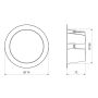 Oprawa  downlight z czujnikiem ruchu i zmierzchu STEINEL DL 150 SC 17,3W LED HF Bluetooth Mesh  3000K /4000K / 5700K  IP54 IK05 230V światło bazowe/ biała - 3