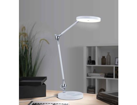 Lampka biurkowa NUMIS QI LED 11W 2700K-6500K 1000lm DIM + ładowanie indukcyjne 230V biały / aluminium - 5